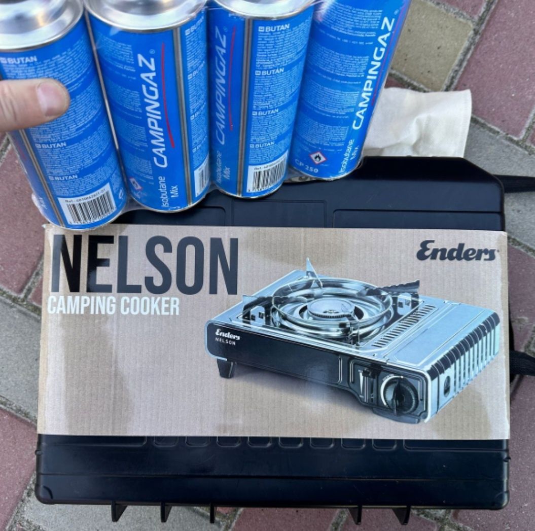 Вигідна пропозиція!  Газова плитка Enders Nelson + 4 балони Campingaz