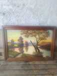 Quadro oleo  simoes e almeida