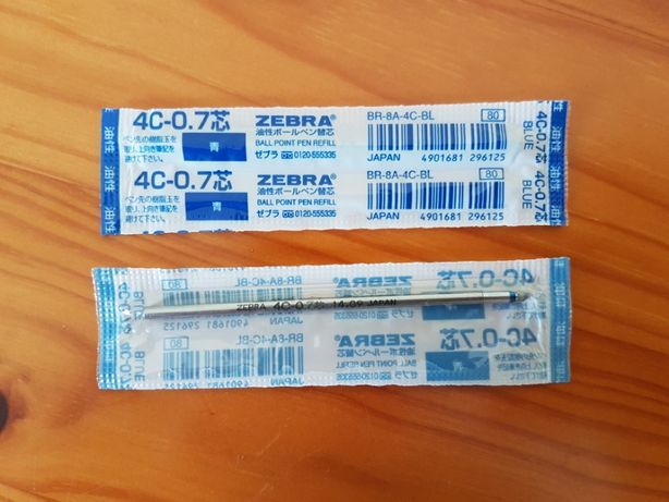 Recargas Zebra 4C-0.7 Azul para caneta SL-F1 Mini & outras
