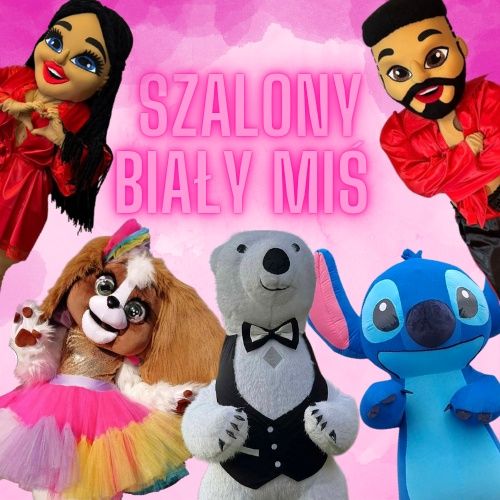 Tancerz Tancerka  kobieta mężczyzna biały miś stich piesek