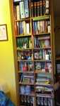 regał z litego drewna duży wysoki biblioteczka półka szafka
