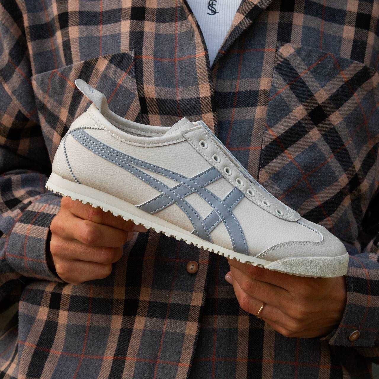 Asics Onitsuka Tiger Mexico 66 Slip-on Beige Blue 1 в 1 оригінал