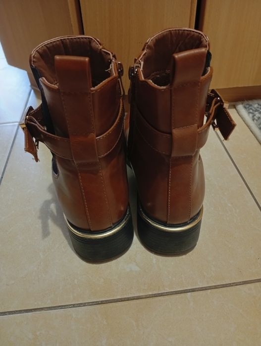 Buty damskie brązowe