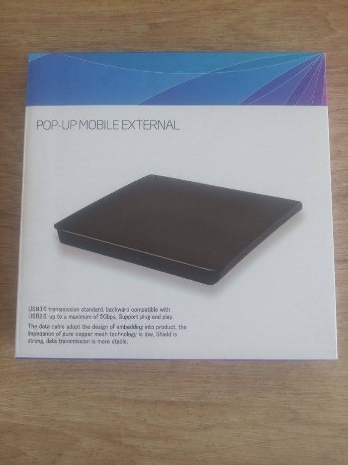 Внешний USB 3.0 DVD-RW CD-RW привод, портативный дисковод, ECD819-SU3