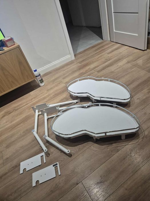 Ergo Costner Optima Nerka prawa 800/450 METAL / MDF.  CHROM/BIAŁY