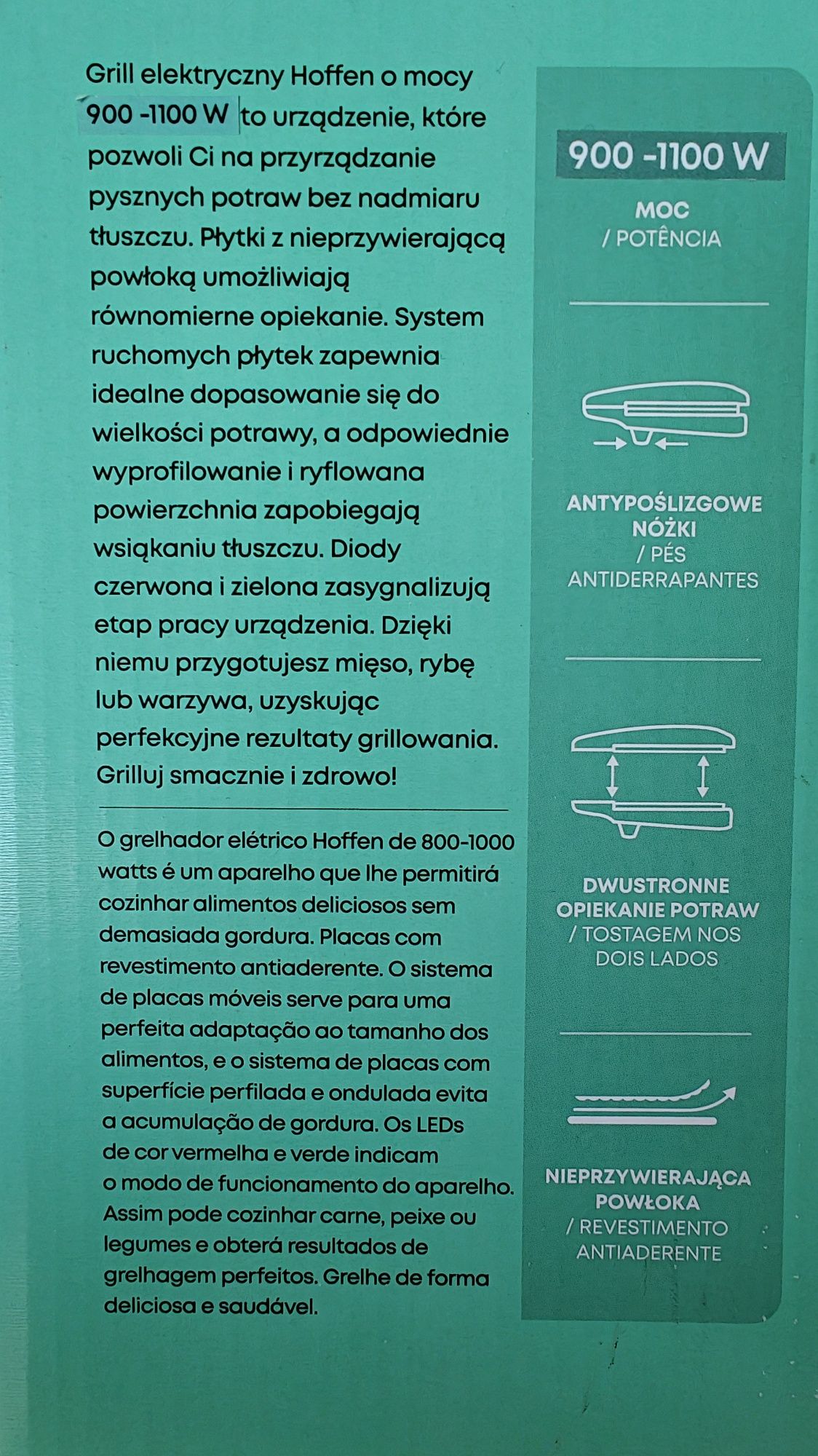 Grill Elektryczny Hoffen