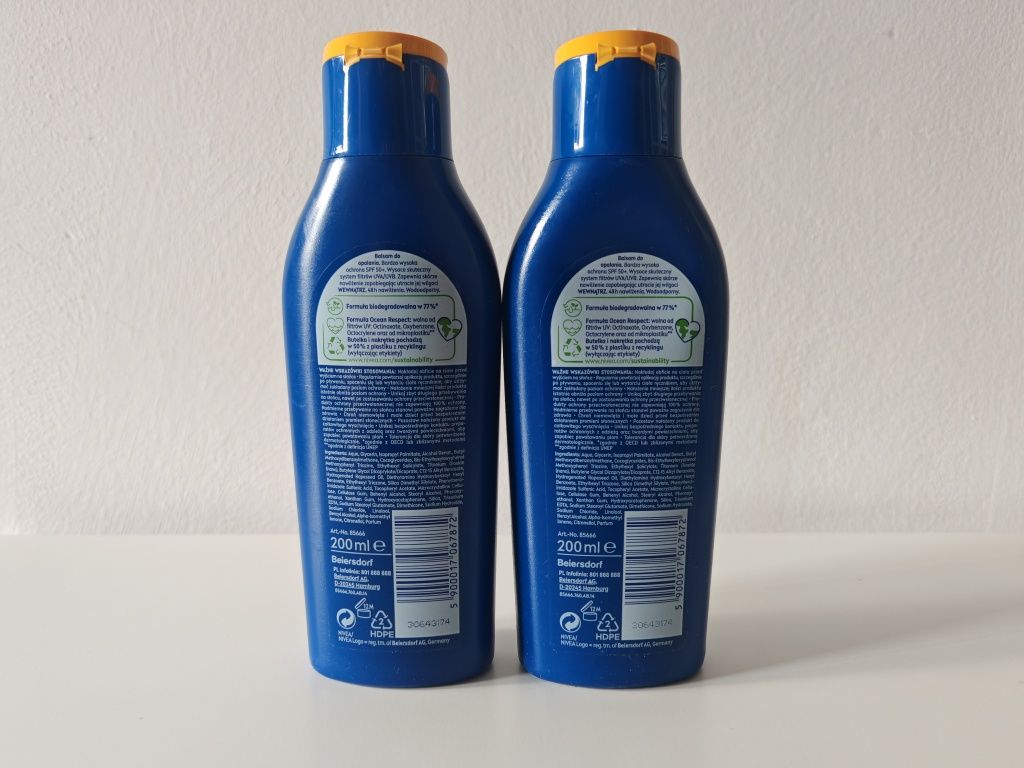 NIVEA SUN Protect & Moisture SPF 50, 2 x 200 ml. Okazja.