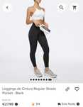Leggings PROZIS de Cintura Regular Strada Pocket - Black XS - Novos