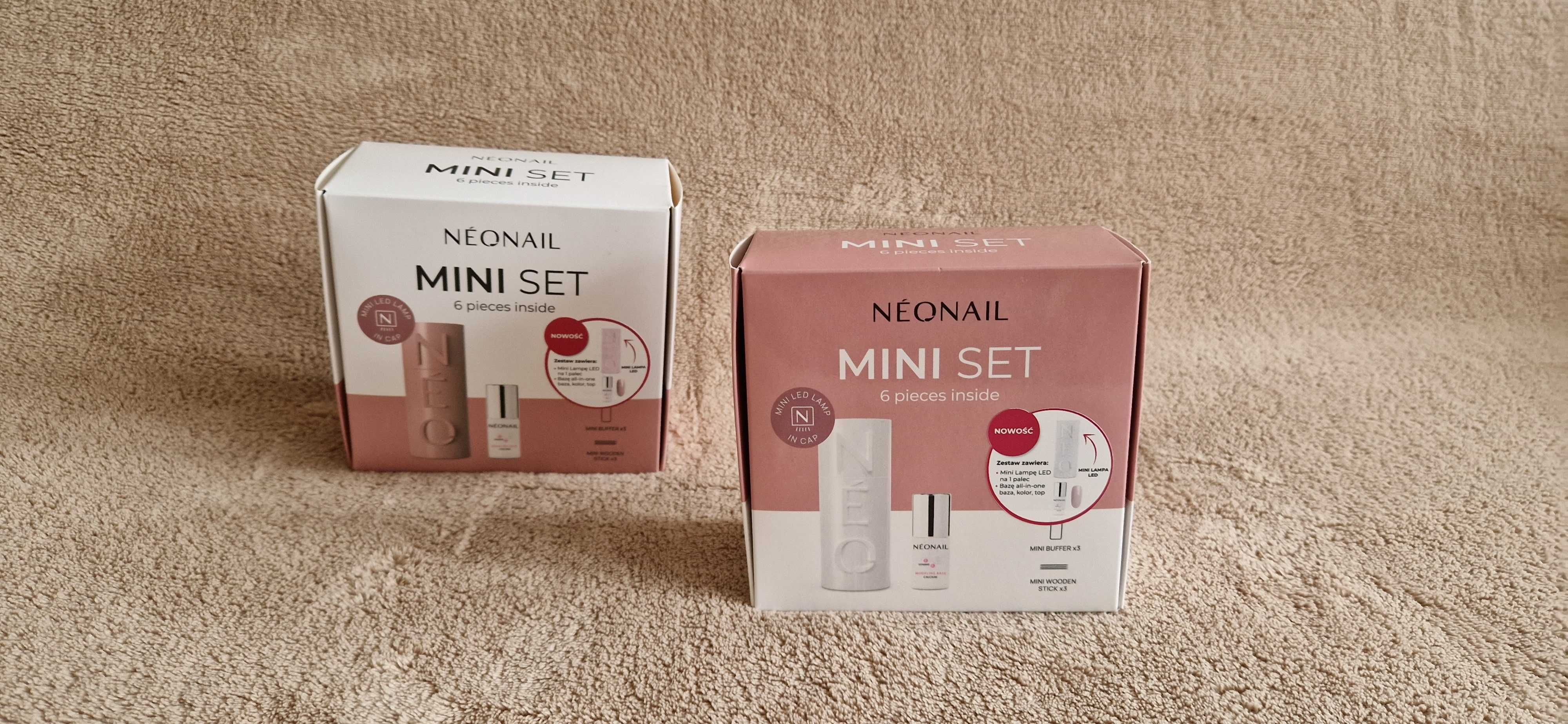 NeoNail- 2 zestawy, hybrydowy manicure, mini zestaw z lampą LED, NOWE!
