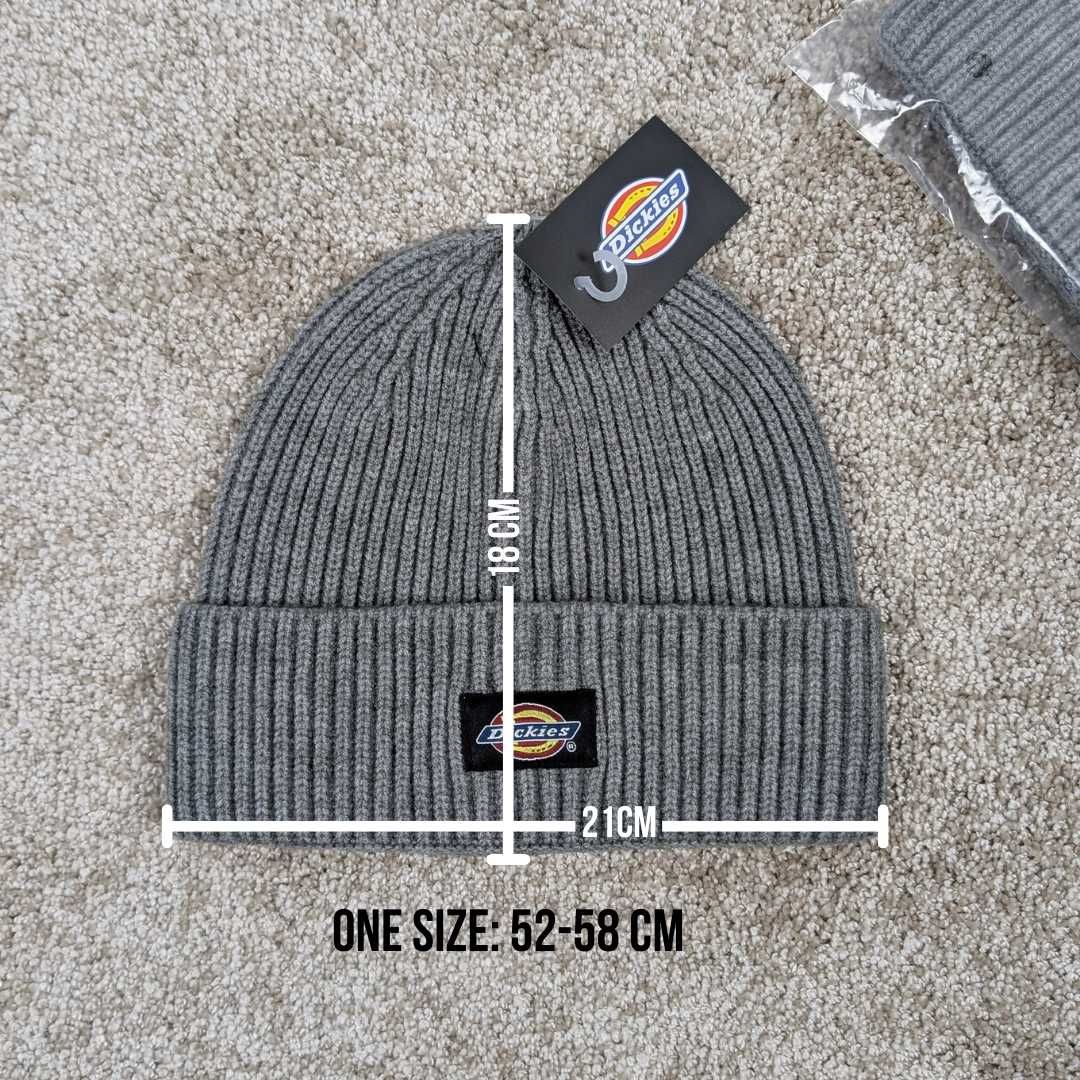 Шапка Dickies біні, шапка діккіс, шапка дикис бини, сіра, зелена