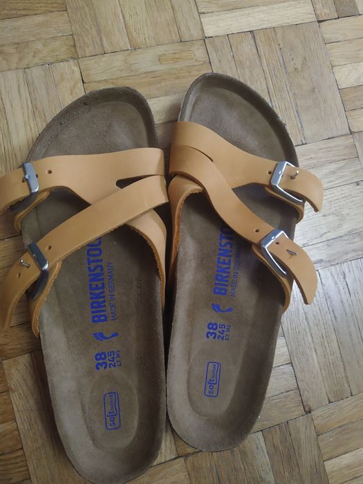 Birkenstock klapki skóra 38 nowe