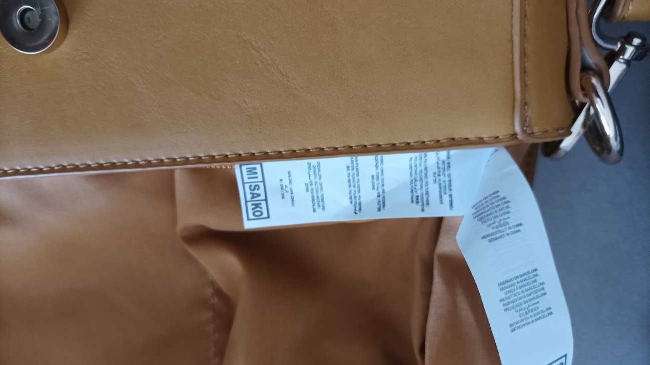 Mala à tiracolo em amarelo mostarda  da Misako - nova, não foi usada