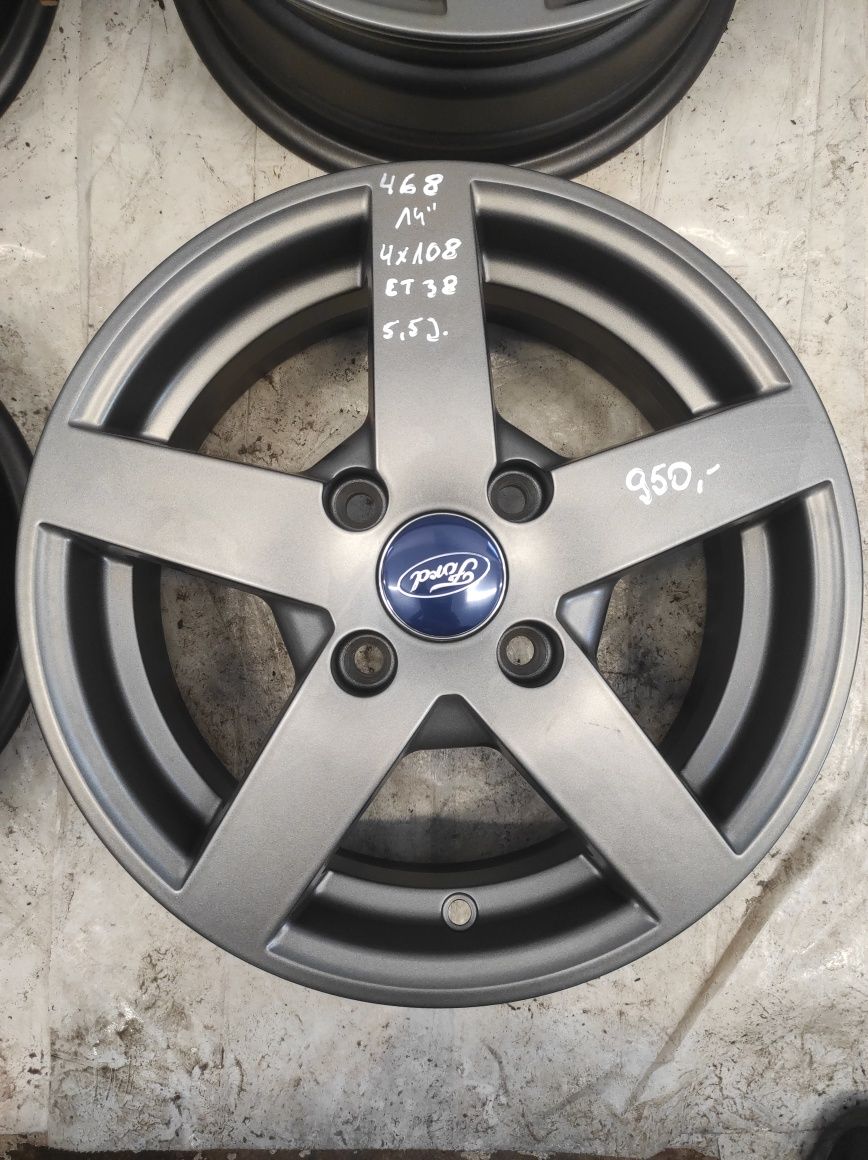 468 Felgi aluminiowe Ford R 14 NOWE 4x108 Bardzo Ładne