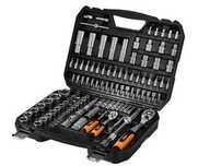 NEO TOOLS, Zestaw kluczy 110 elementów 1/2", 1/4", satynowy, 10-211