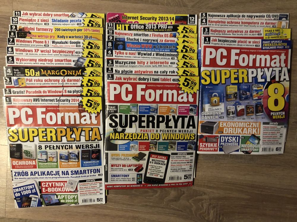 Gazety PC Format z lat 13 14 15 Komputer Świat