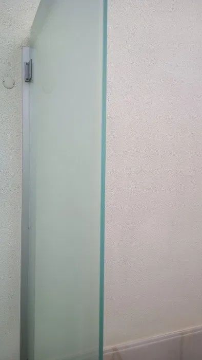 Porta de vidro temperado fosco de 10mm