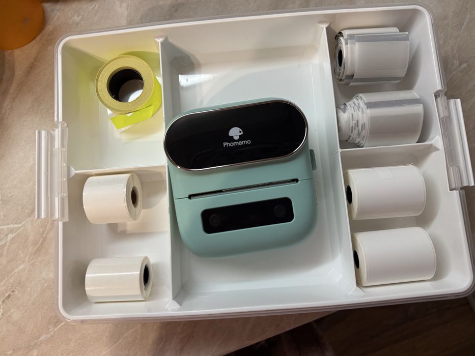 Мини принтер Фомемо М220 label maker для малого бизнеса, свечей