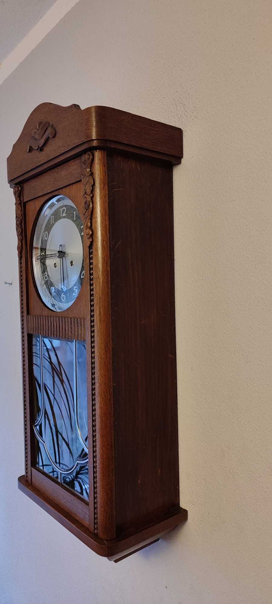381 Zegar wiszący mechaniczny antyk