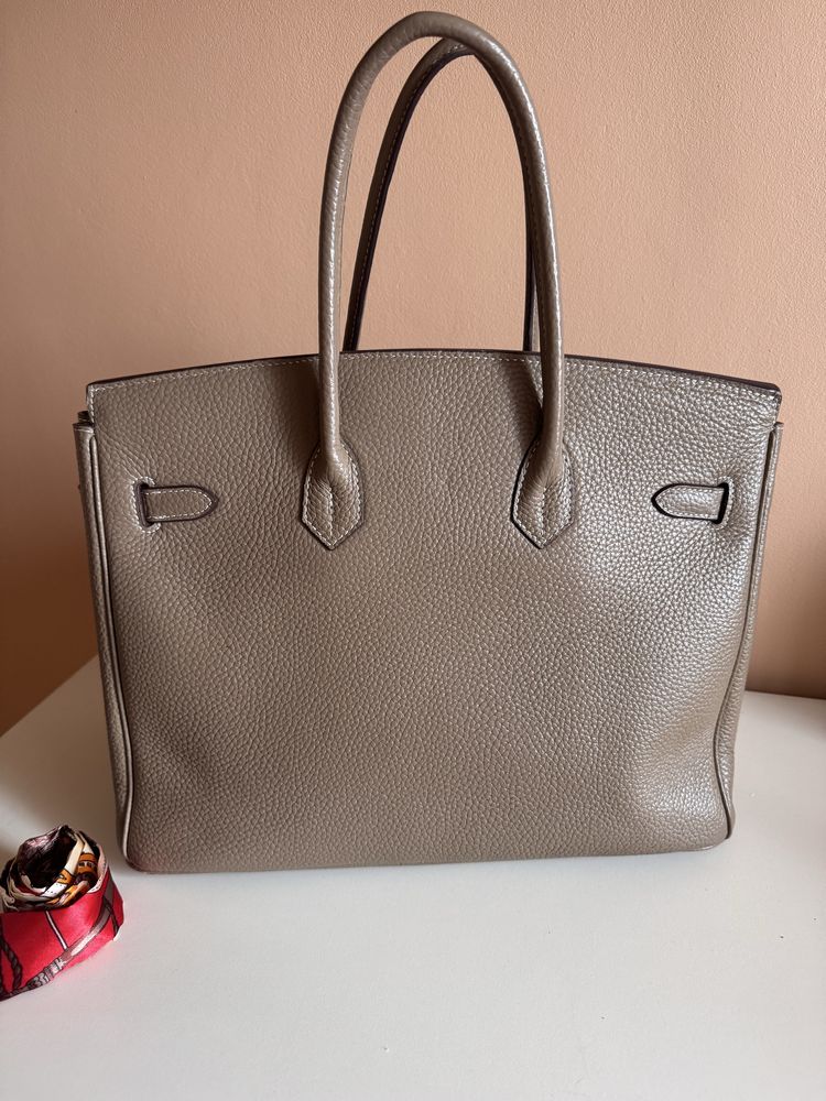 Сумка hermes birkin біркін 35 см +віддам пояс двосторонній (була1500$)