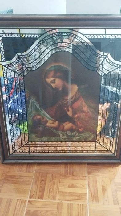 Quadro religioso espelhado