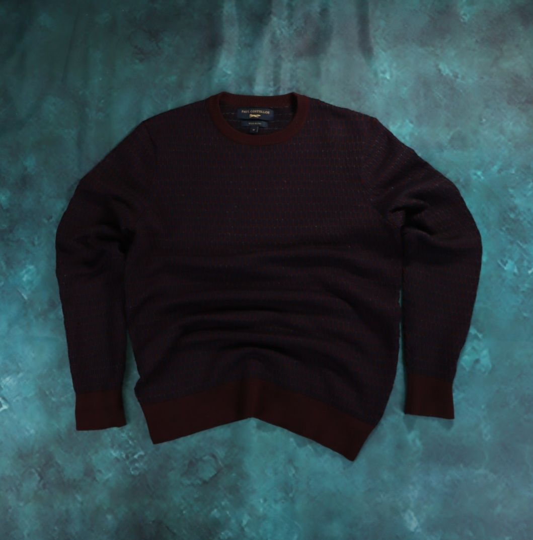 Sweterek męski Paul Costelloe London rozmiar M , wool 30 %