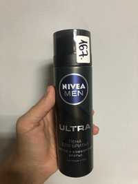 Пена для бритья NIVEA MEN ULTRA с активным углем, 200 мл Оригинал.