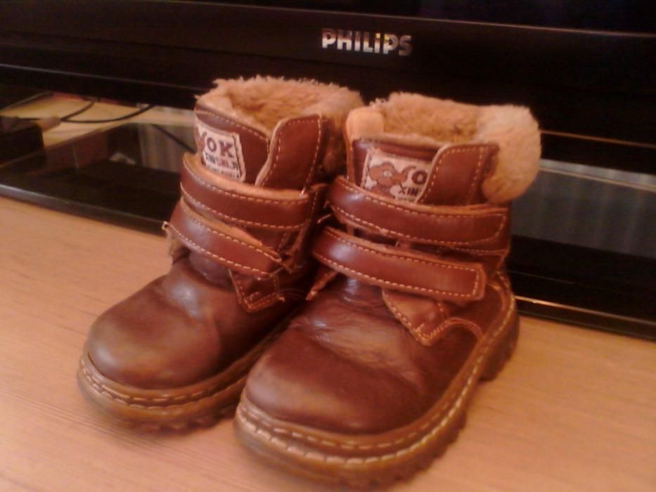 Зимние теплые ботинки мальчику, девочке импортные обувь сапожки