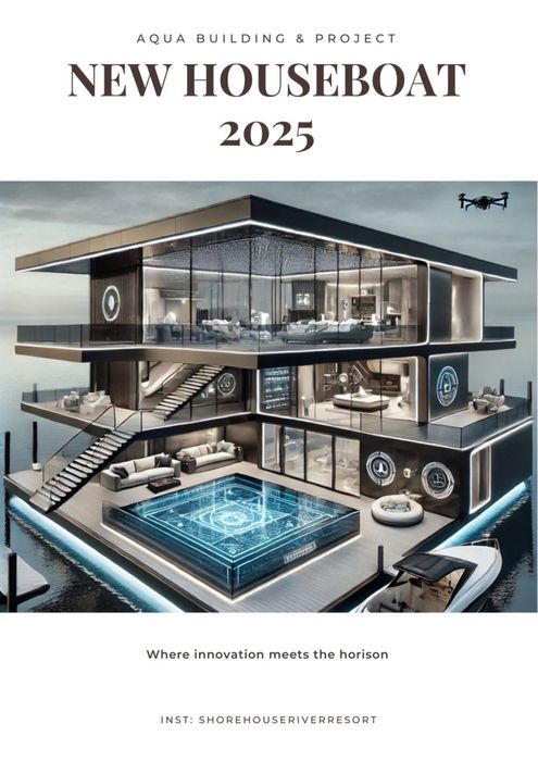 Розкішний будинок на воді та преміум причали