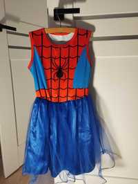 Strój sukienka Spiderman ka r 146/152 tiul