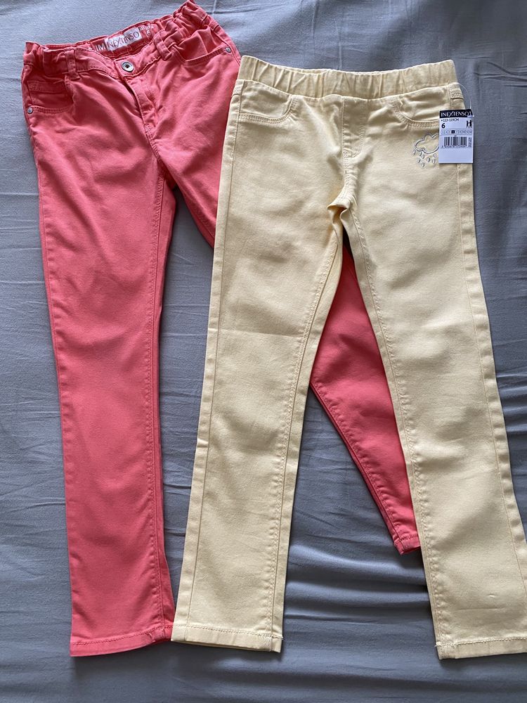 Разом легкі джинси (б/в)+скінні (нові) для дівч 5 р 116см