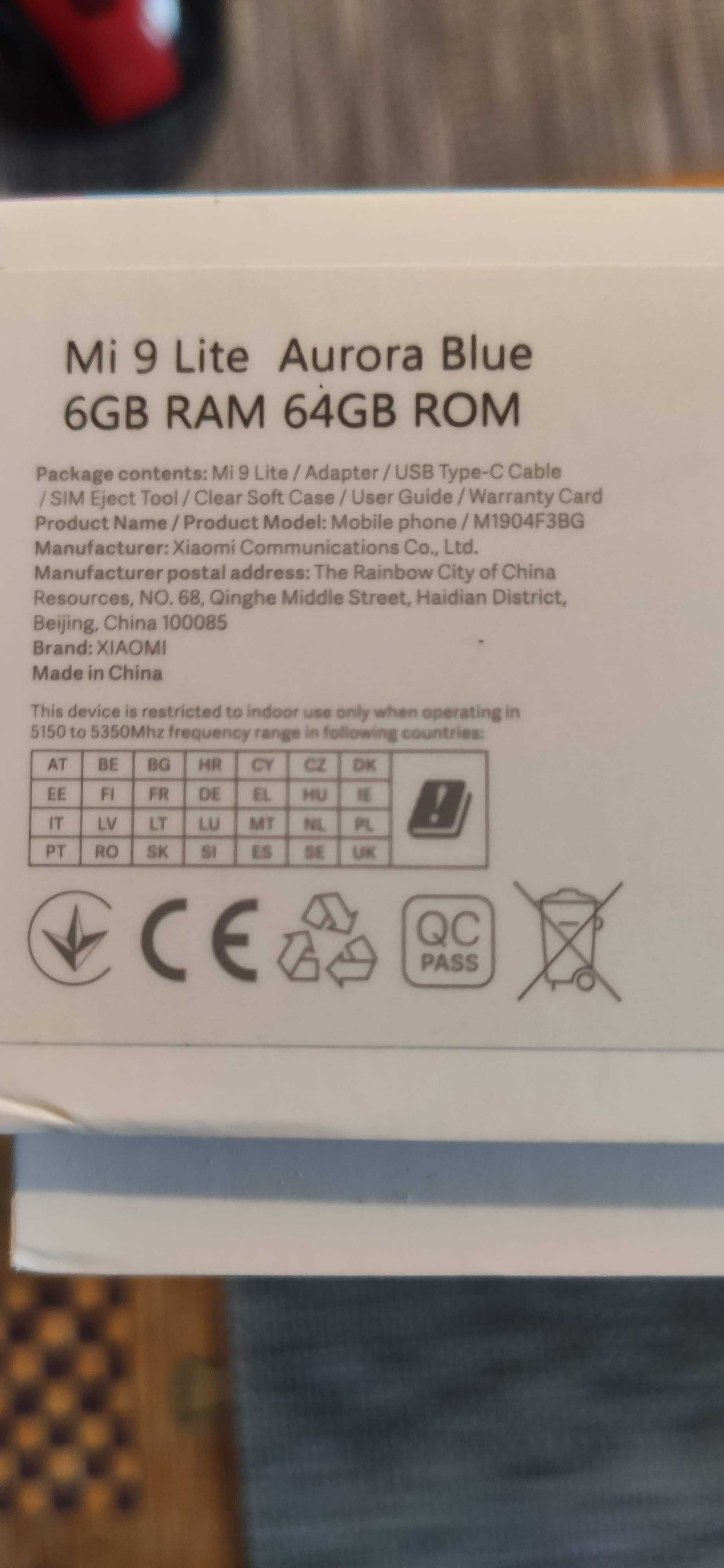 Продам Xiaomi MI 9 Lite 6/64 голубой