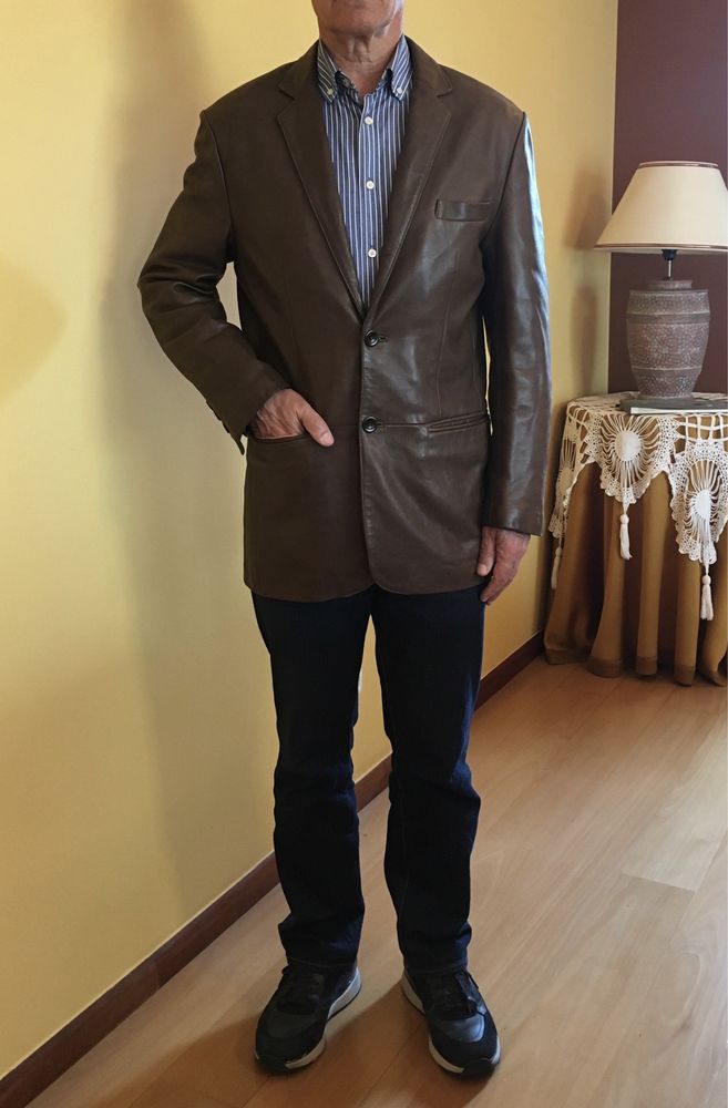 Casaco de homem em pele genuina Maximo Dutti Sport
