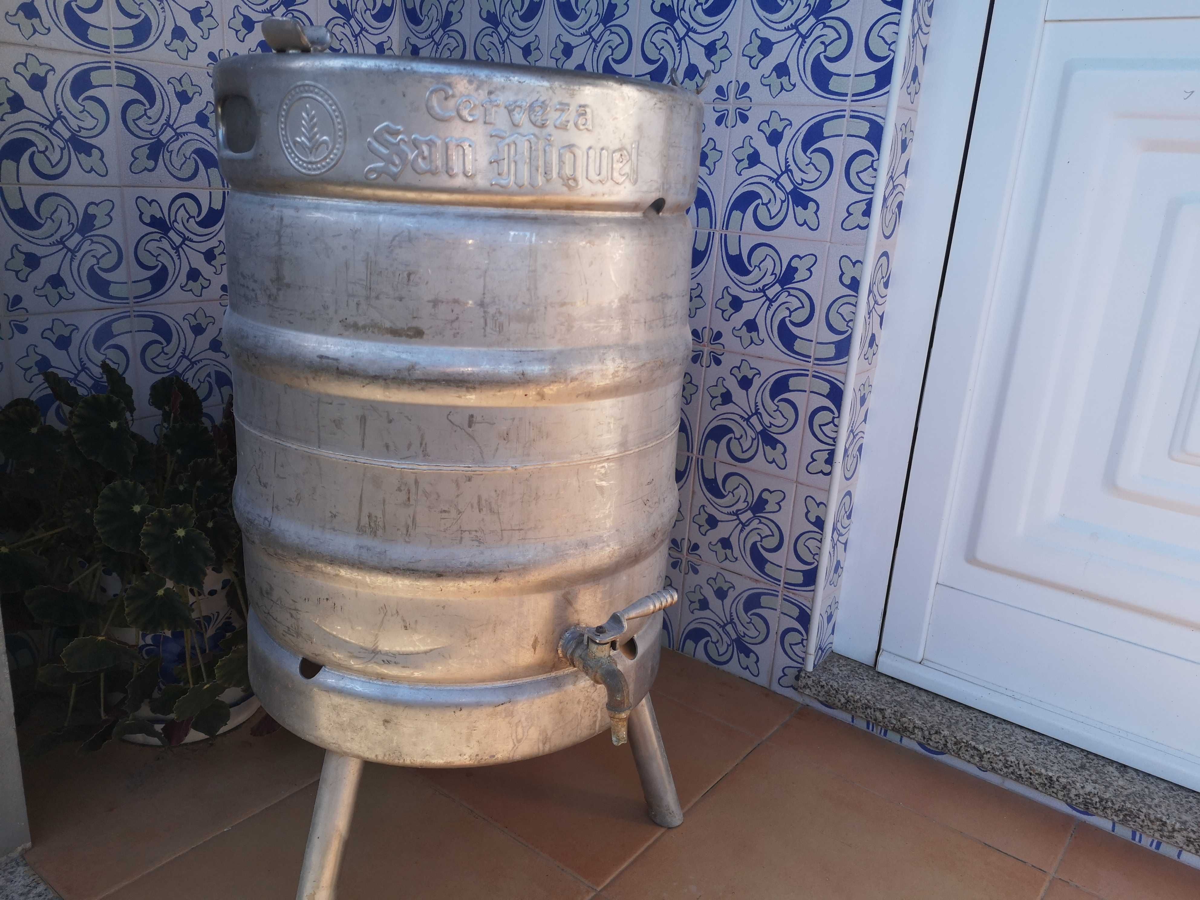 2 Barril aço inox para vinho