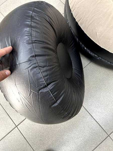 Надувное кресло с пуфиком air sofa