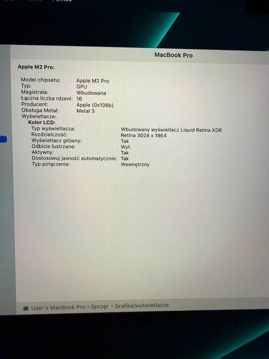 Apple Macbook Pro M2 Pro 16GB/512GB