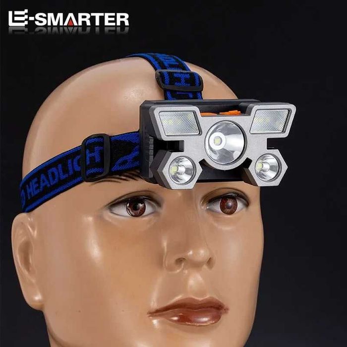 Налобний фонарик фонарь для рыбалки туризма блэкауте