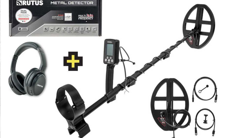 Black Friday -Wykrywacz metali RUTUS VERSA 28,5DD + słuchawki SR1