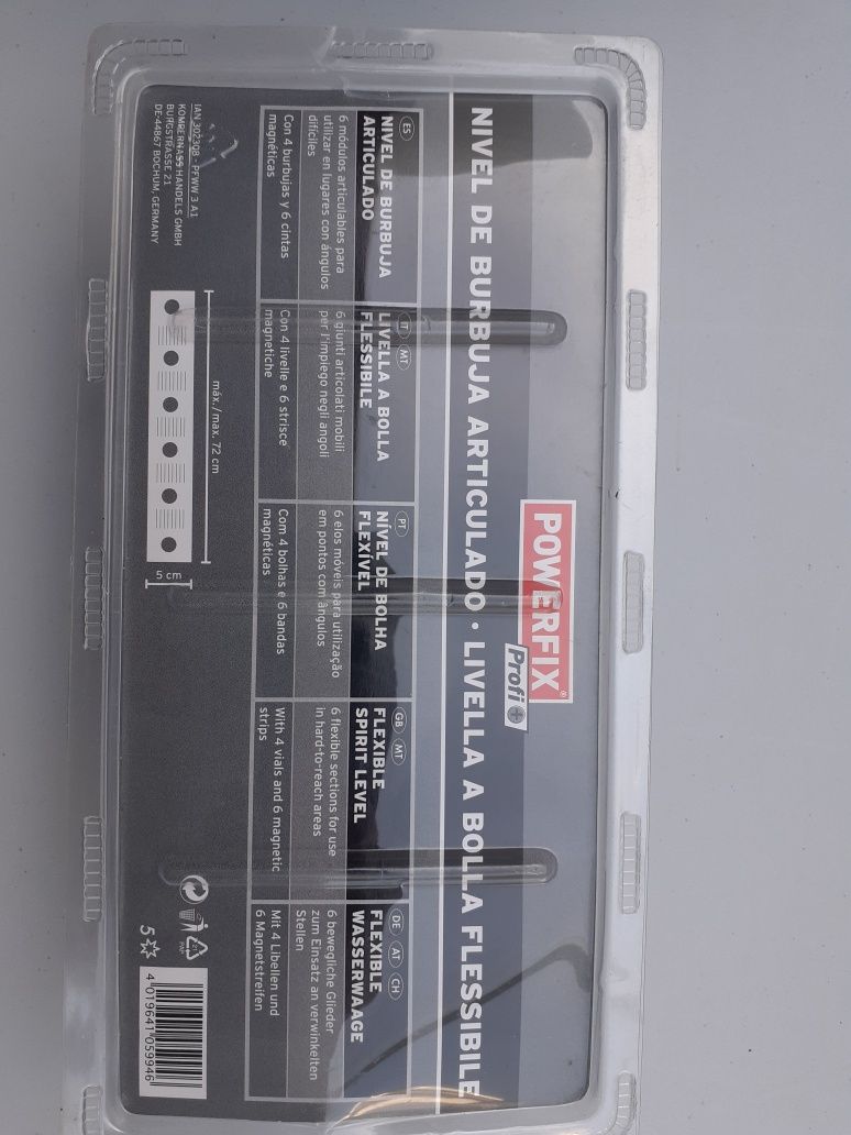 Nivel de bolha flexível Powerfix