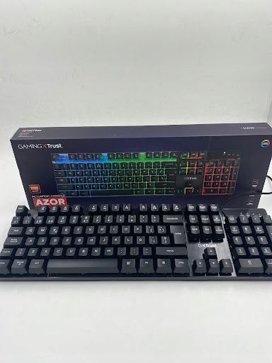 outlet trust gxt 835 azor klawiatura przewodowa rgb układ hiszpański