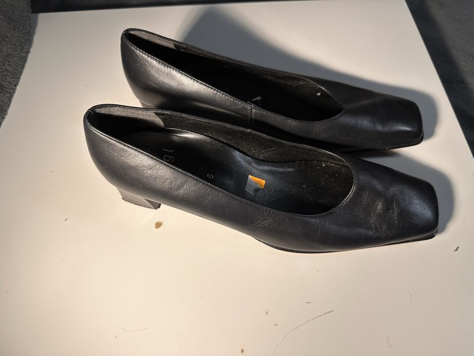 markowe buty högl eleganckie vintage czolenka 38,5 na obcasie