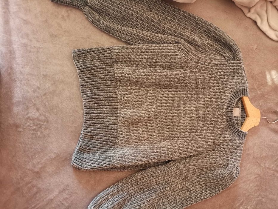 Camisola de malha chenille