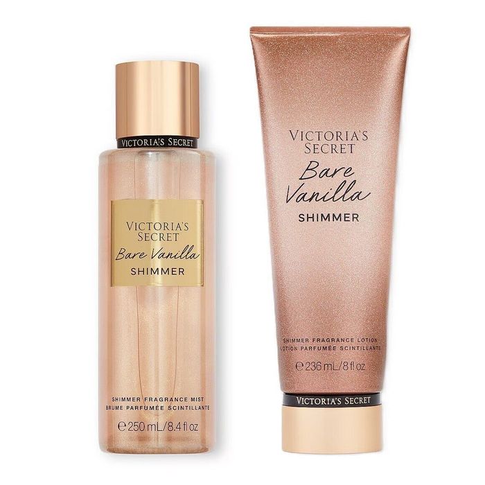 Balsam do ciała + Mgiełka Victoria Secret Bare Vanilla z Brokatem
