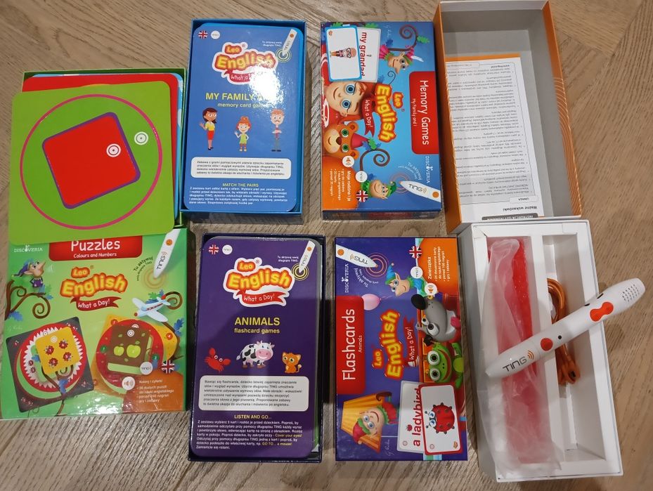 Mówiący długopis wraz z zestawem kart