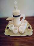 Zestaw do herbaty Onyx marmur vintage