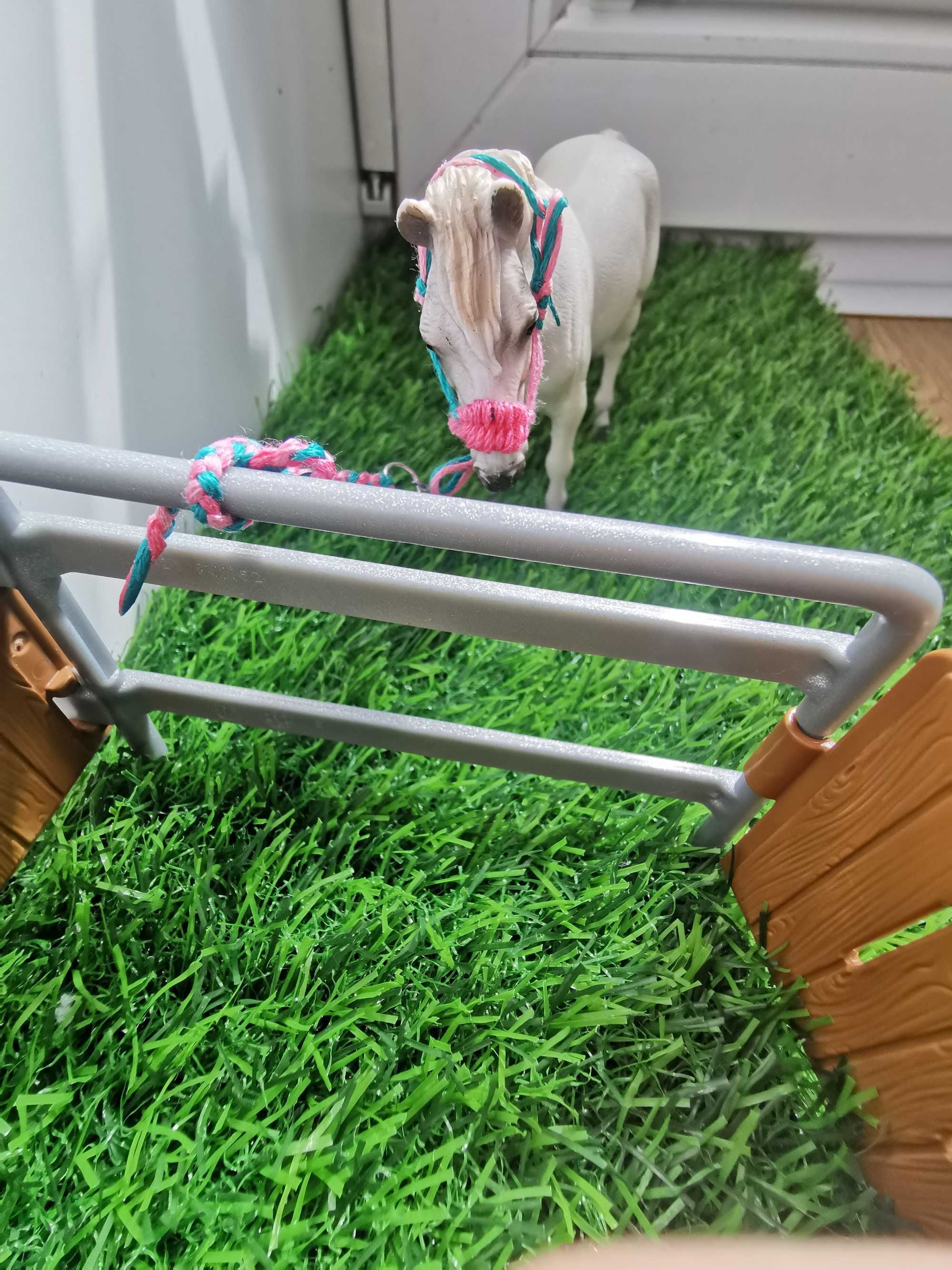 Ręcznie robiony halter + uwiąz dla koni schleich/collecta itp.