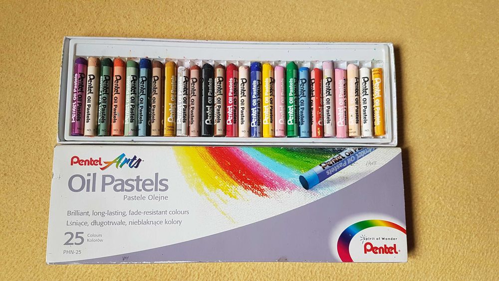 Pastele Olejne 25 kolorów Pentel Phn-25 pudełko