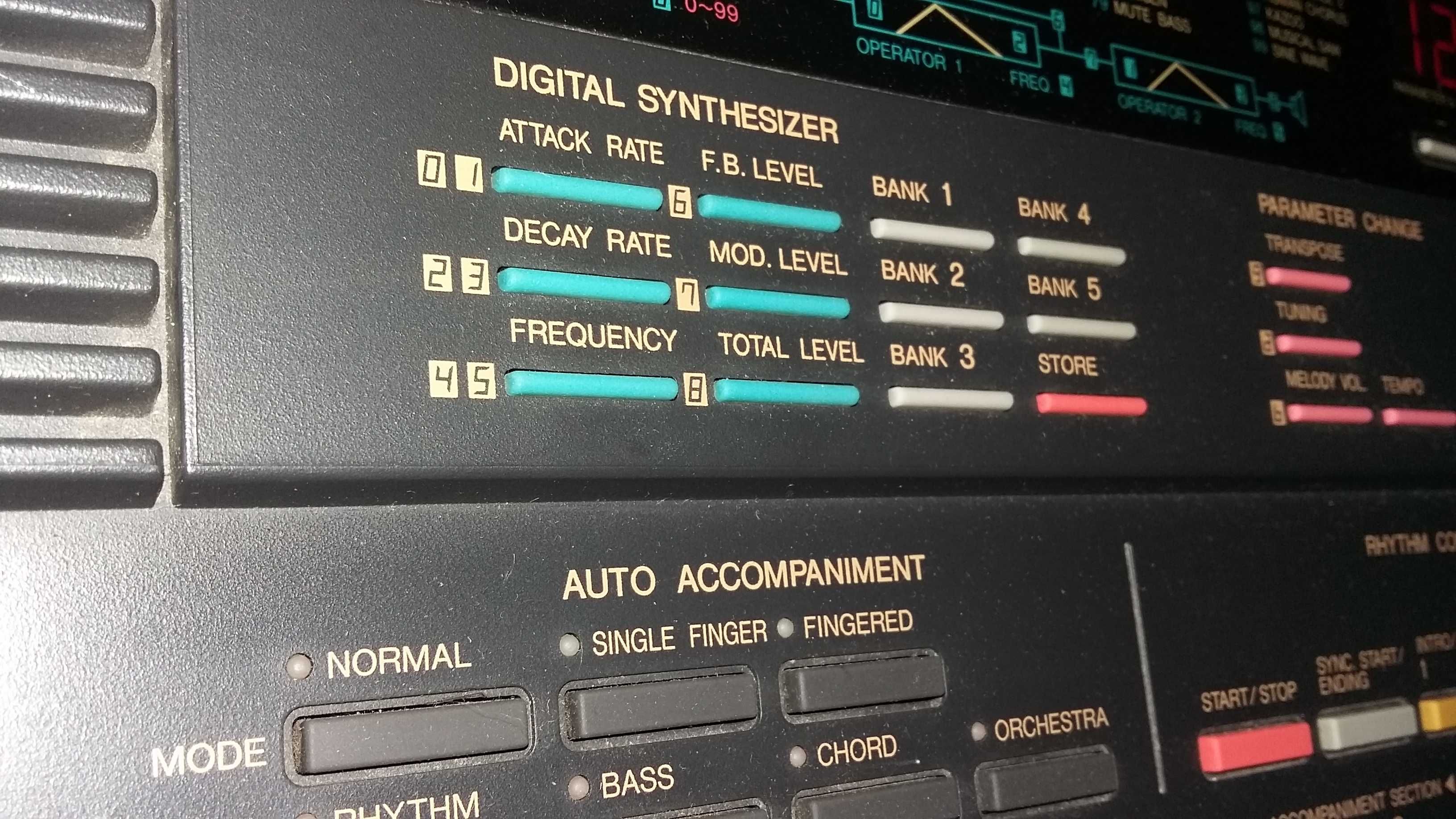 Syntezator FM Yamaha PSS-580  z MIDI stan BDB Retro 1989r