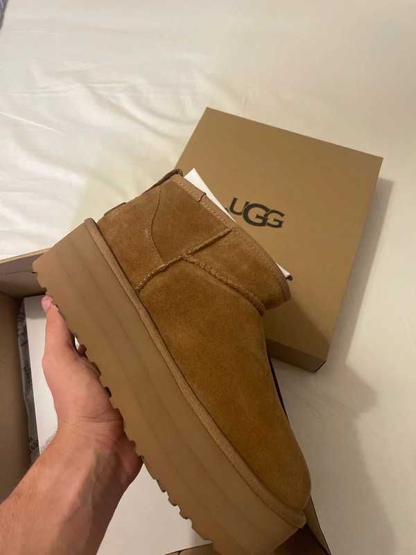 UGG Classic Ultra Mini Platform Boot Chestnut R-39