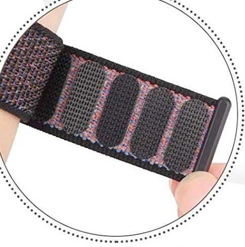 G295 Pasek nylonowy Fitbit Versa3/4,Sense/2_ CZARNY-zapinany na rzepy