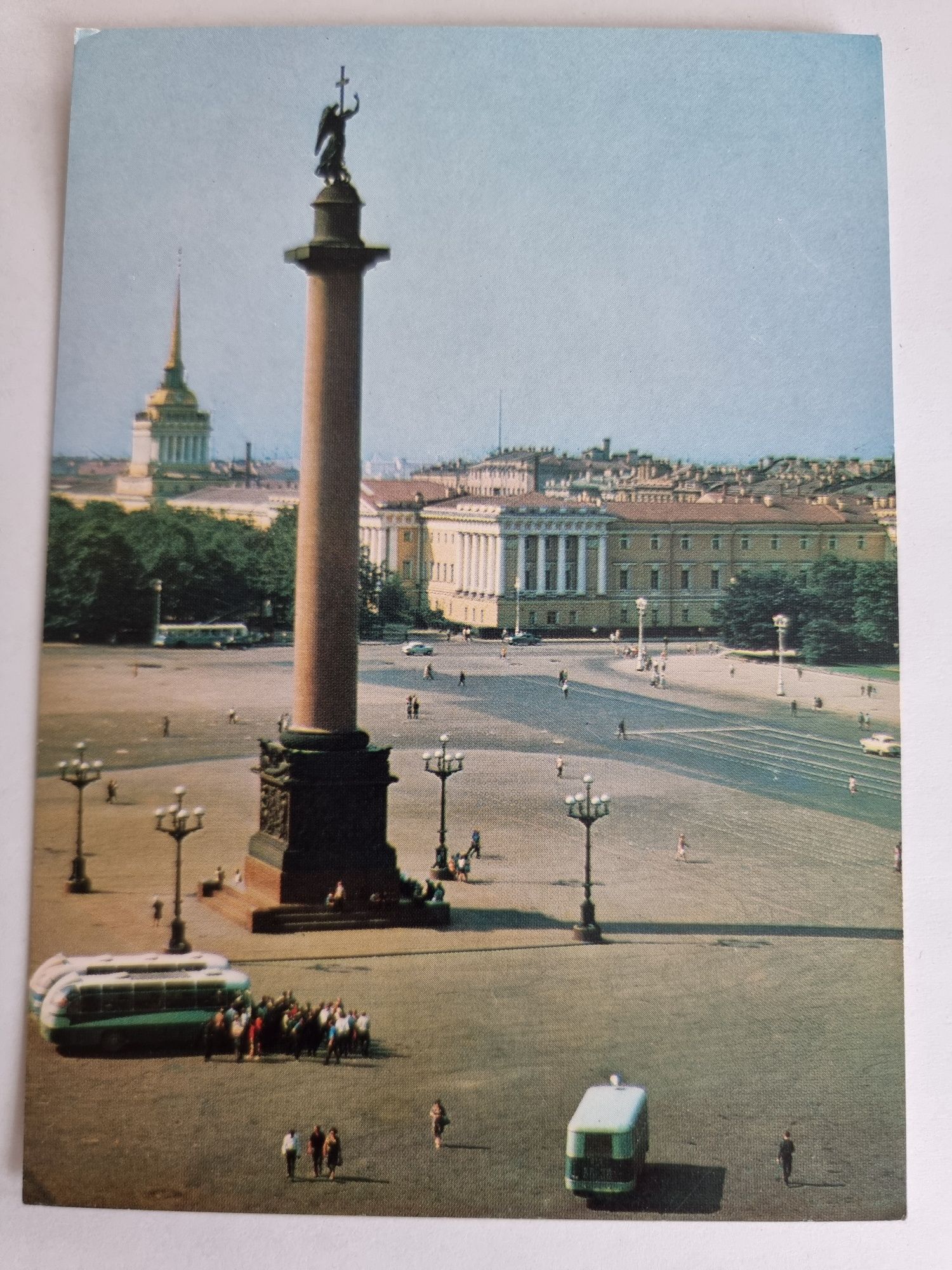 2 Pocztówki Rosja Moskwa Kreml Leningrad plac Pałacowy Intourist ZSRR